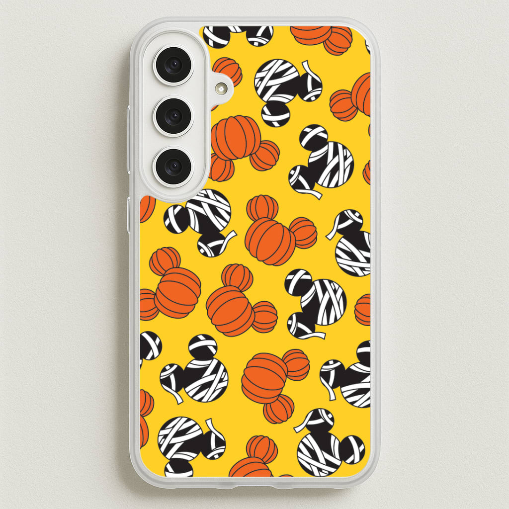 Pumpkin And Mummy Mouse Pattern Phone Case for Galaxy S25FE