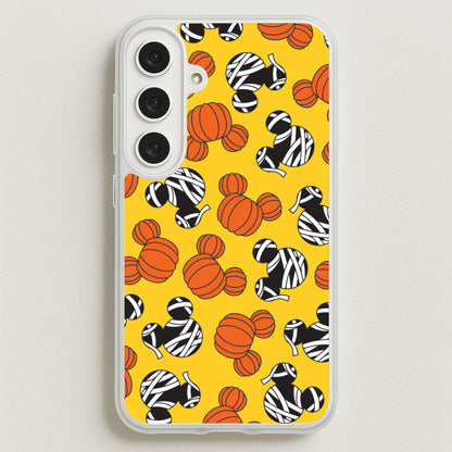 Pumpkin And Mummy Mouse Pattern Phone Case for Galaxy S25FE