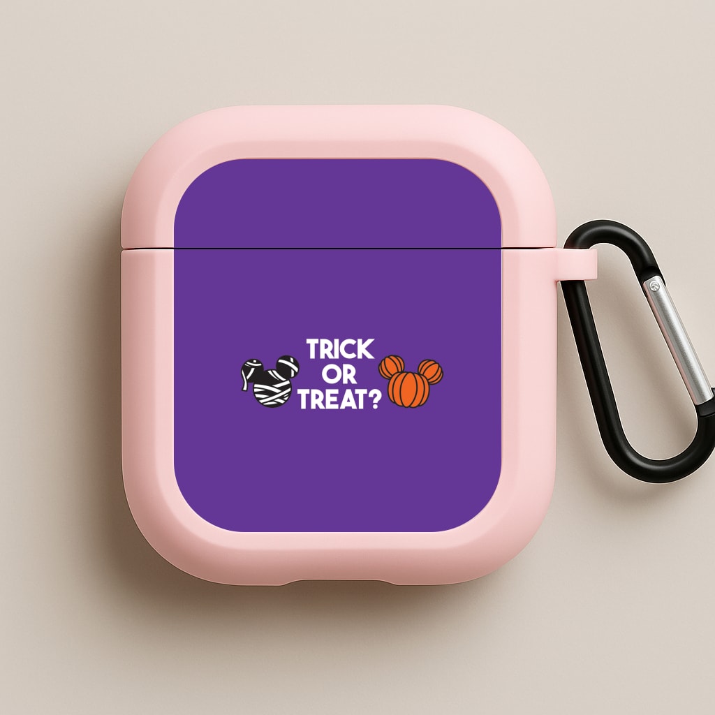 Trick Or Treat Mouse Pink AirPods Case