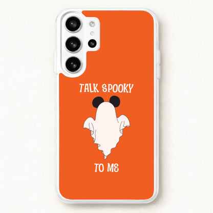 Talk Spooky To Me Mouse Ghost Phone Case for Galaxy S26 Ultra