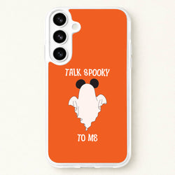 Talk Spooky To Me Mouse Ghost Phone Case for Galaxy S26