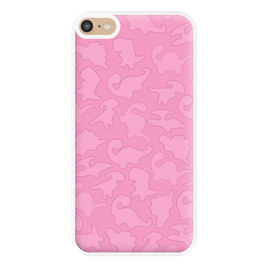 Pink Pattern - Dinosaurs Phone Case for iPhone 6 Plus / 7 Plus / 8 Plus