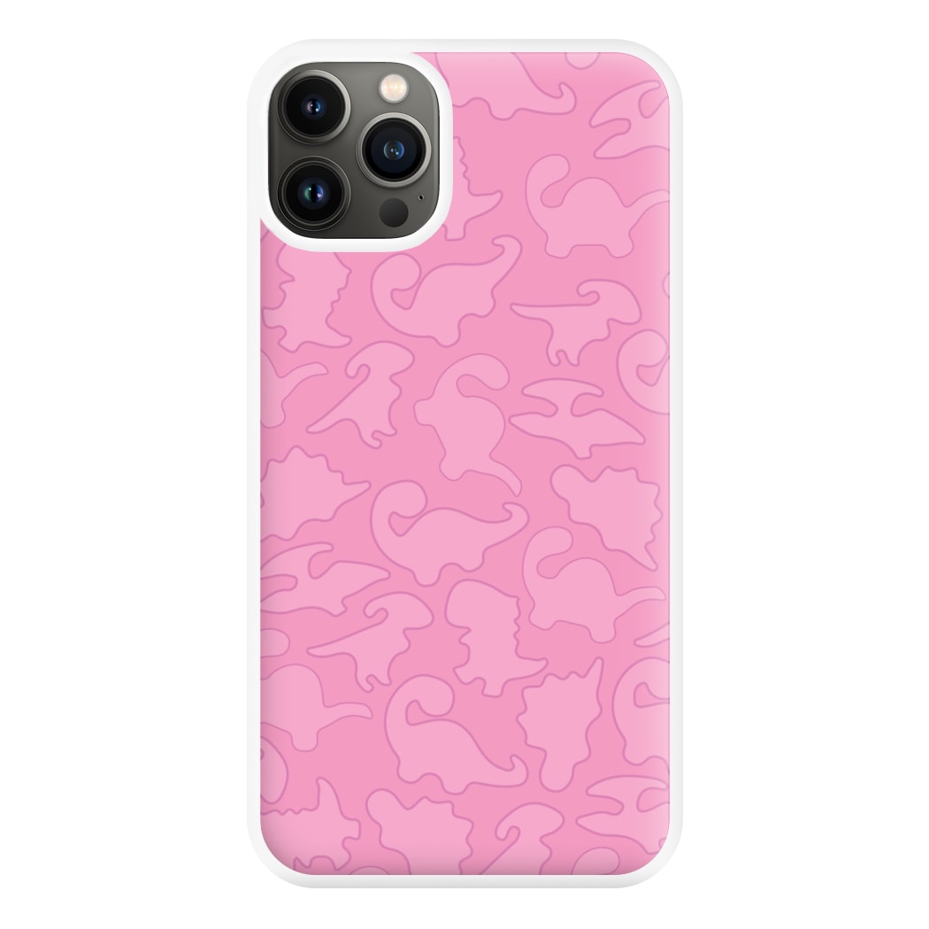 Pink Pattern - Dinosaurs Phone Case for iPhone 13