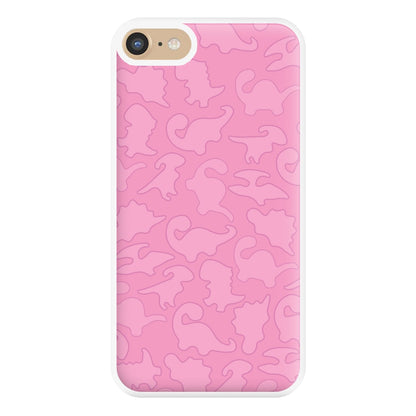 Pink Pattern - Dinosaurs Phone Case for iPhone 6 / 7 / 8 / SE