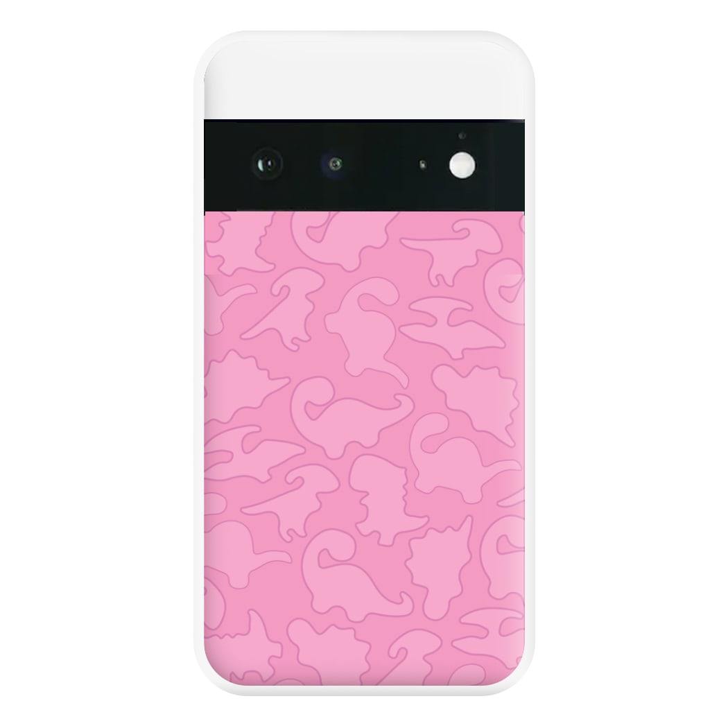 Pink Pattern - Dinosaurs Phone Case for Google Pixel 6a