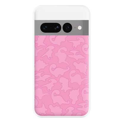 Pink Pattern - Dinosaurs Phone Case for Google Pixel 7 Pro