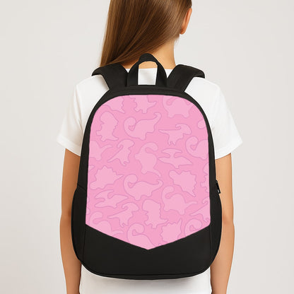 Pink Pattern - Dinosaurs Large School Bag