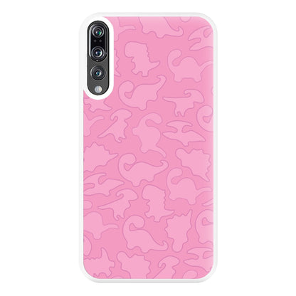 Pink Pattern - Dinosaurs Phone Case for Huawei P20 Pro