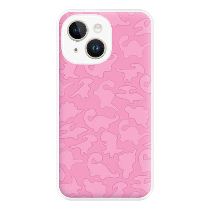 Pink Pattern - Dinosaurs Phone Case for iPhone 14 Plus