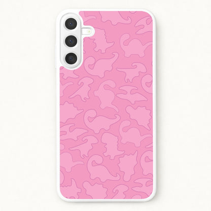 Pink Pattern - Dinosaurs Phone Case for Galaxy A17