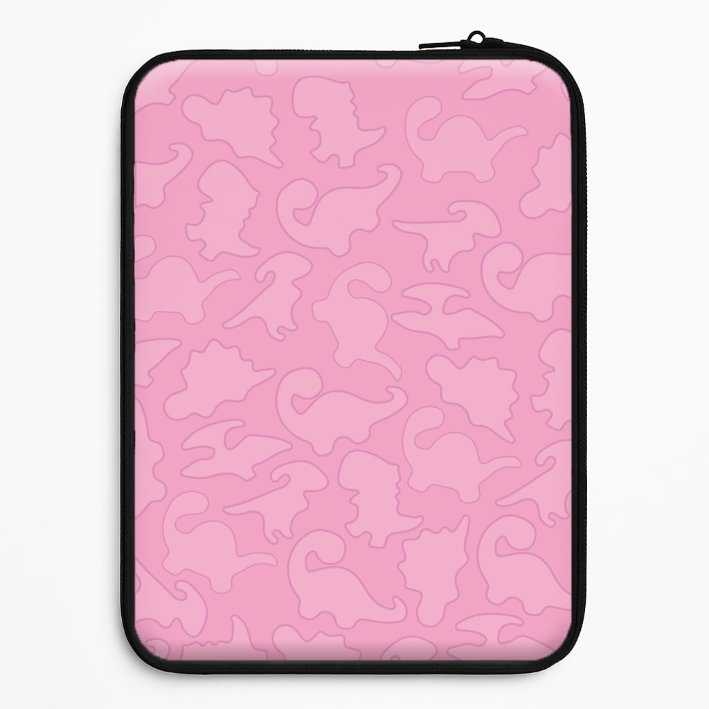Pink Pattern - Dinosaurs Laptop Sleeve