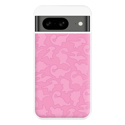 Pink Pattern - Dinosaurs Phone Case for Google Pixel 8