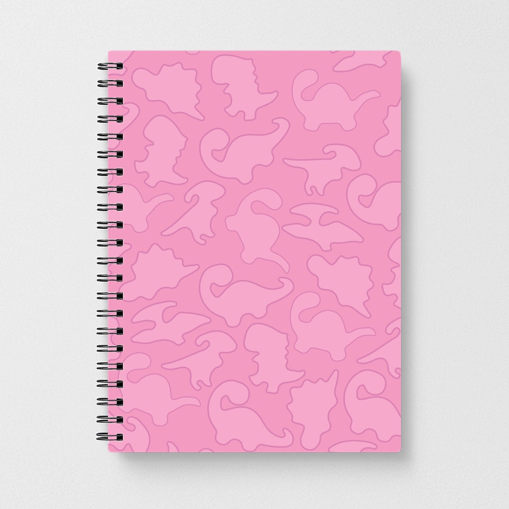 Pink Pattern - Dinosaurs Notebook
