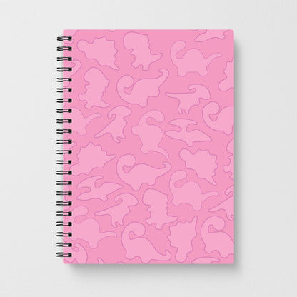 Pink Pattern - Dinosaurs Notebook