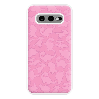 Pink Pattern - Dinosaurs Phone Case for Galaxy S10e