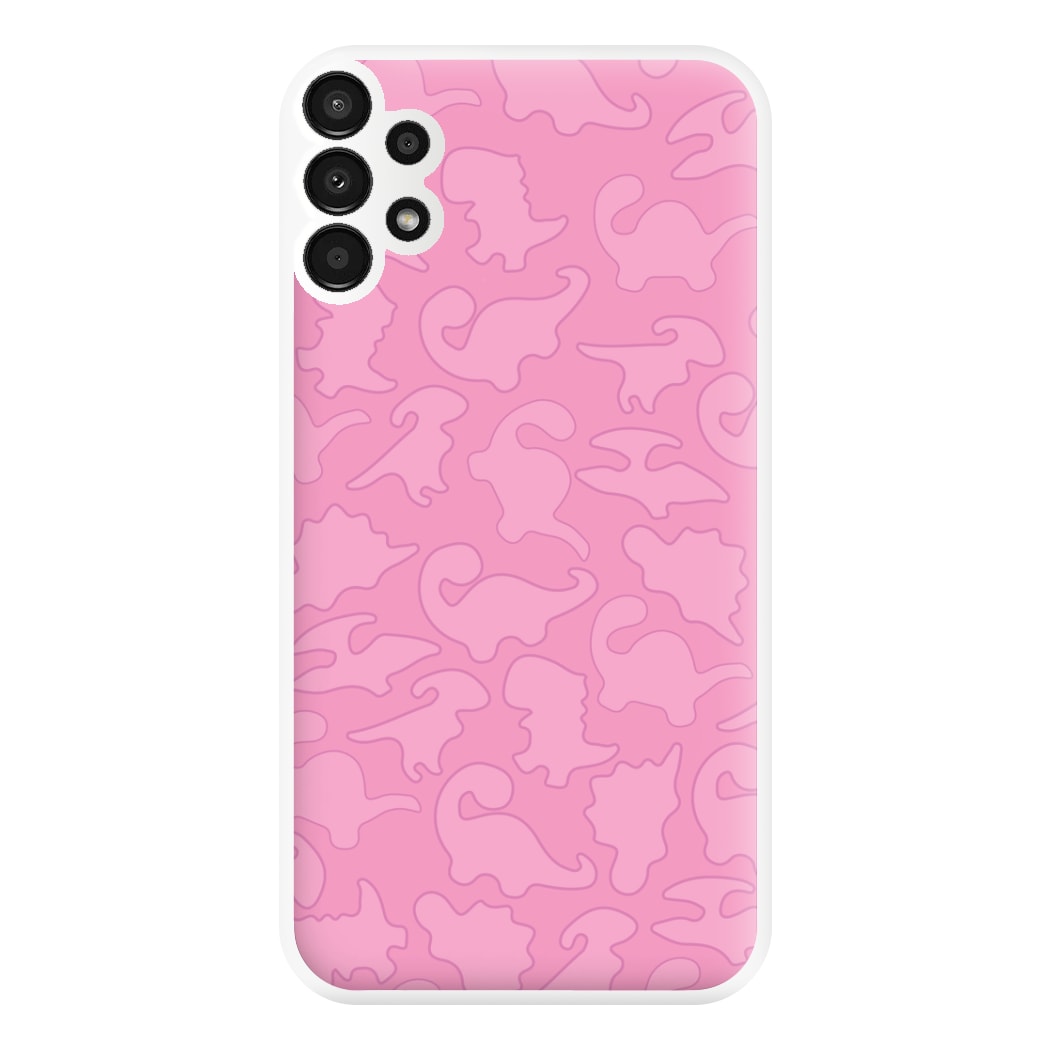 Pink Pattern - Dinosaurs Phone Case for Galaxy A13