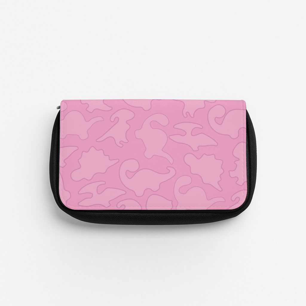 Pink Pattern - Dinosaurs Pencil Case