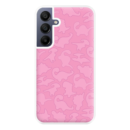 Pink Pattern - Dinosaurs Phone Case for Galaxy A16