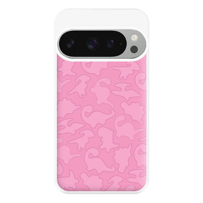 Pink Pattern - Dinosaurs Phone Case for Google Pixel 9 Pro XL