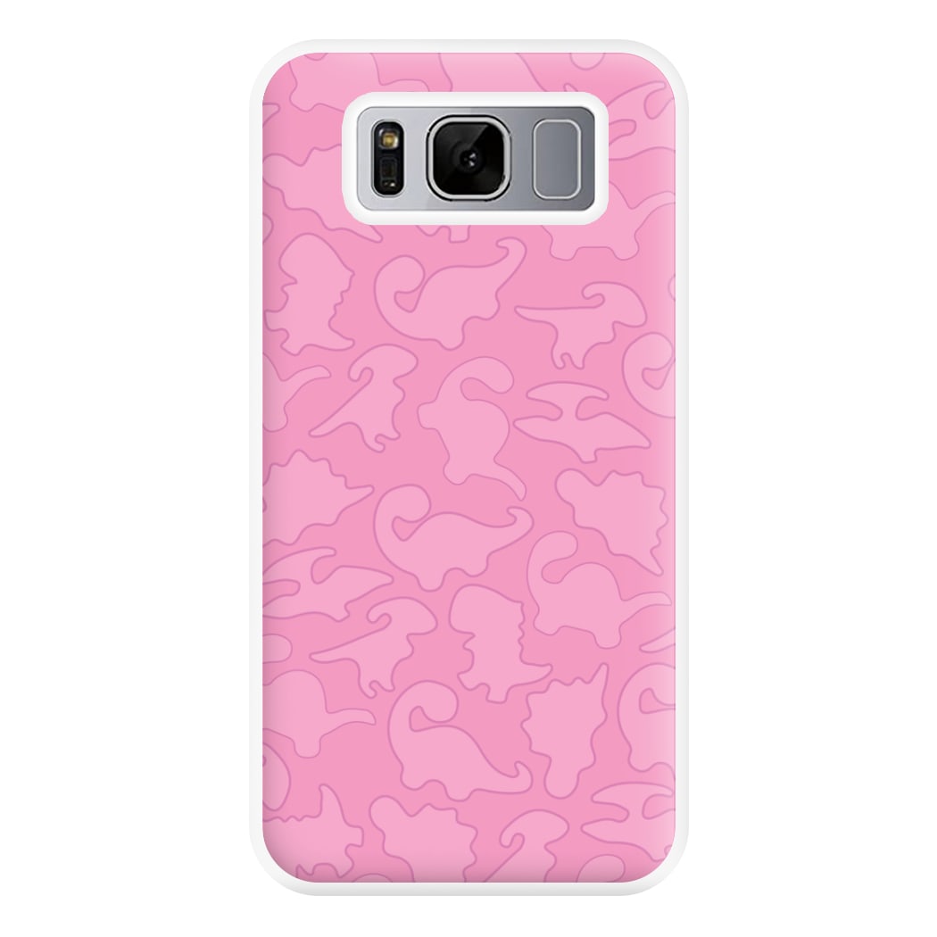 Pink Pattern - Dinosaurs Phone Case for Galaxy S8 Plus