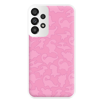 Pink Pattern - Dinosaurs Phone Case for Galaxy A33