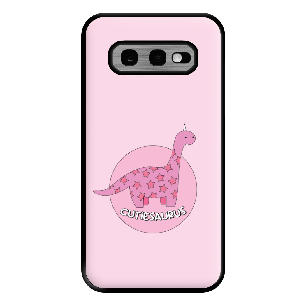 Cutiesaurus - Dinosaurs Phone Case for Galaxy S10e