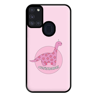 Cutiesaurus - Dinosaurs Phone Case for Galaxy A21s