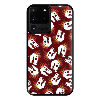 Bone Pattern - Dinosaurs Phone Case for Galaxy S20 Ultra