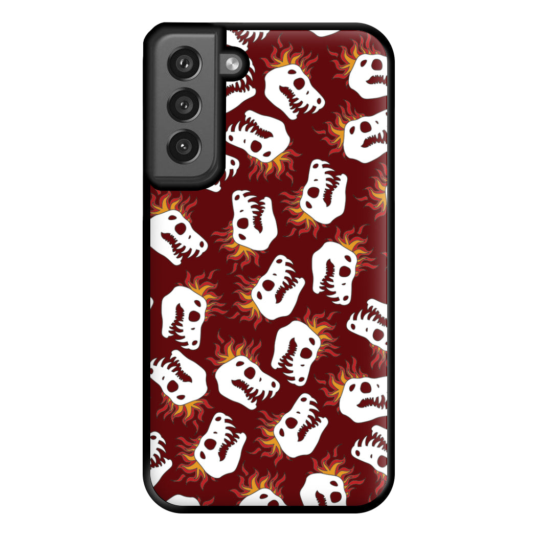 Bone Pattern - Dinosaurs Phone Case for Galaxy S21FE