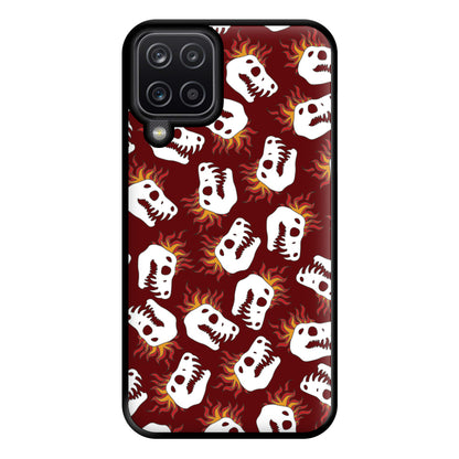 Bone Pattern - Dinosaurs Phone Case for Galaxy A12