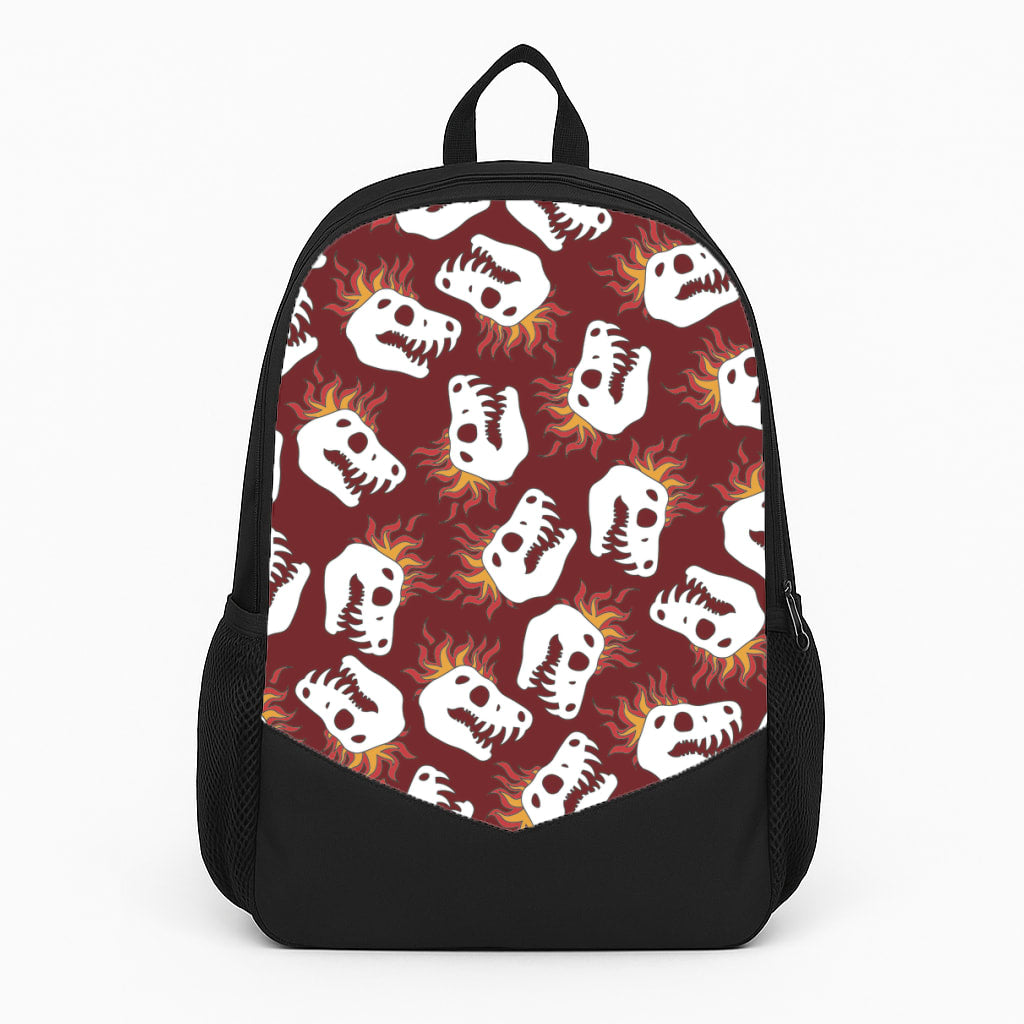 Bone Pattern - Dinosaurs Large Backpack