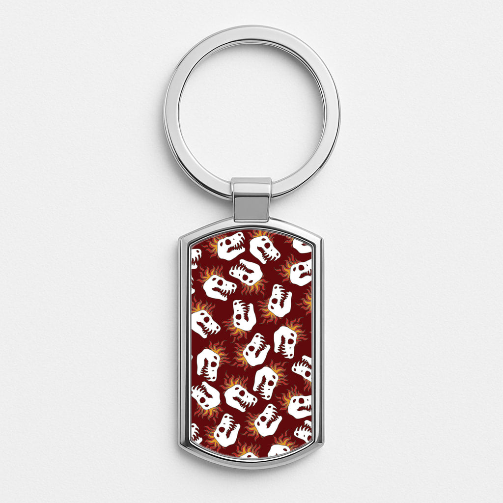 Bone Pattern - Dinosaurs Luxury Keyring