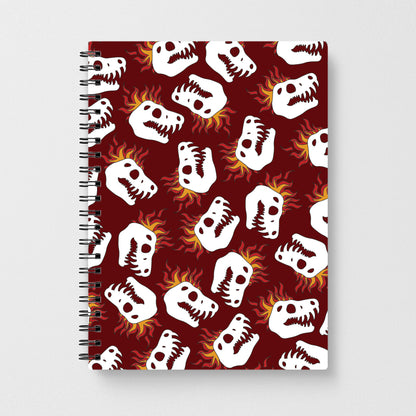 Bone Pattern - Dinosaurs Notebook
