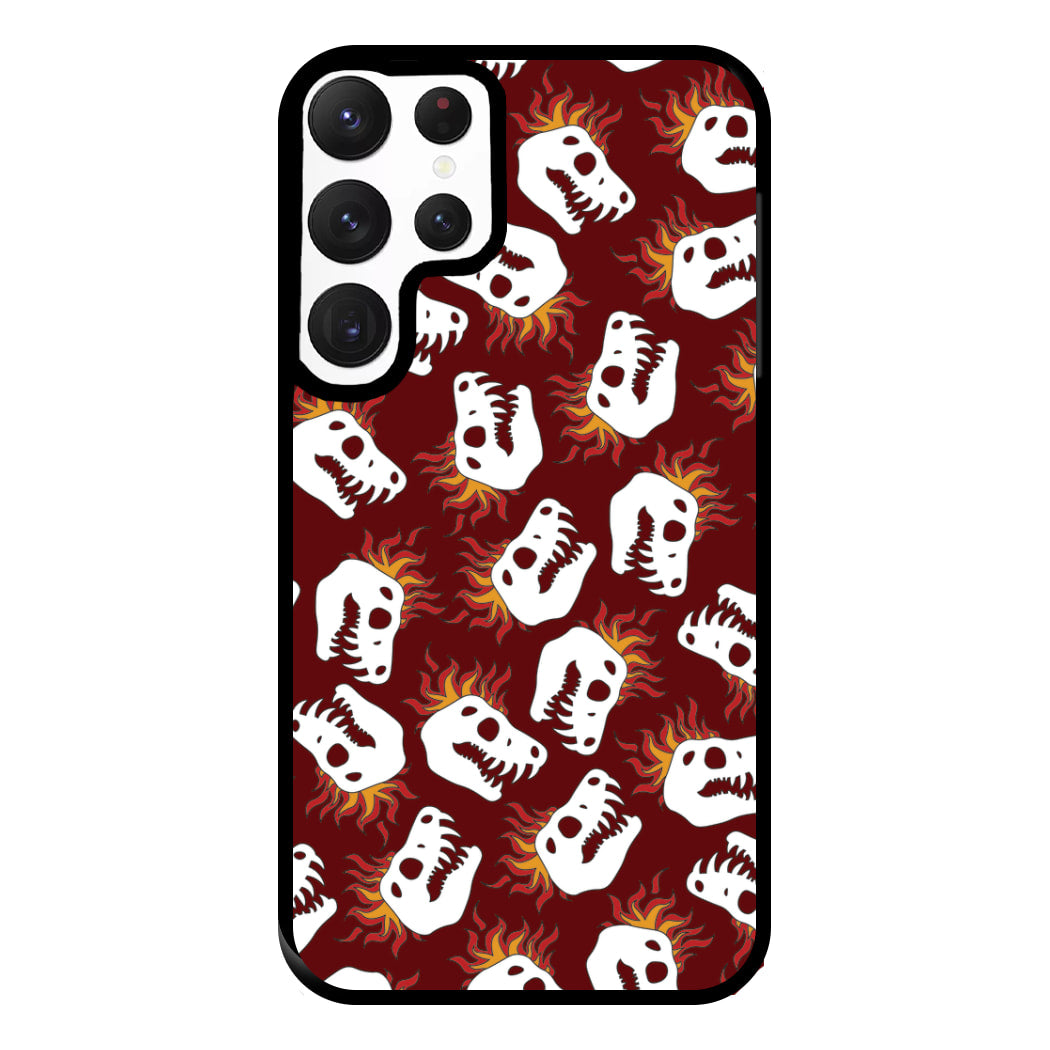 Bone Pattern - Dinosaurs Phone Case for Galaxy S22 Ultra