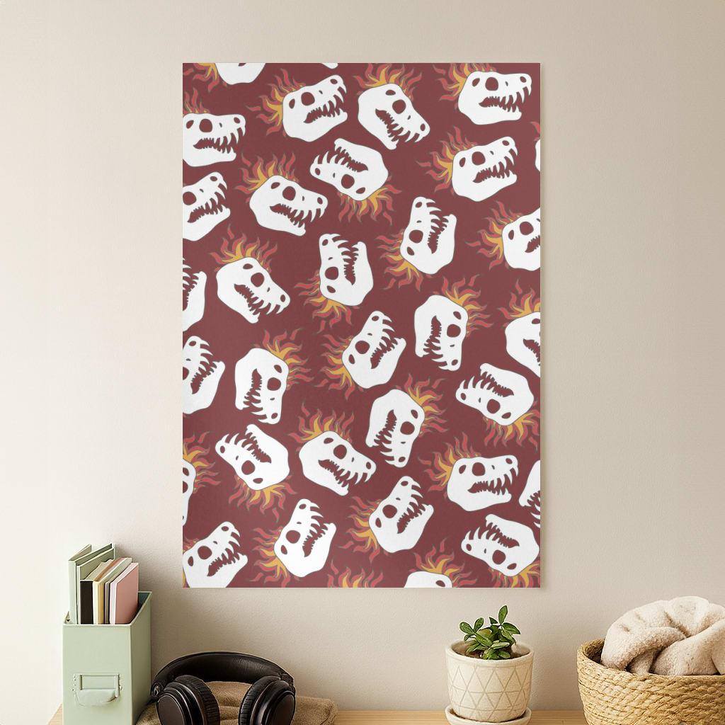 Bone Pattern - Dinosaurs Poster