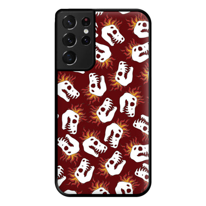 Bone Pattern - Dinosaurs Phone Case for Galaxy S21 Ultra