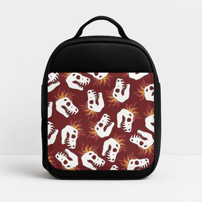 Bone Pattern - Dinosaurs Insulated Lunchbox