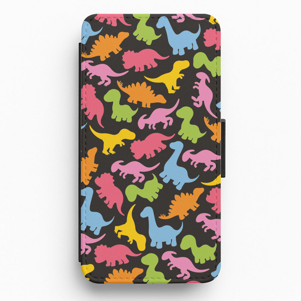 Dinosaurs Collage - Dinosaurs Flip / Wallet Phone Case