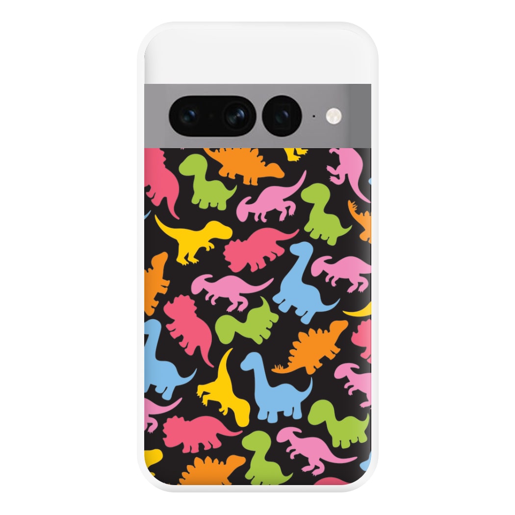 Dinosaurs Collage - Dinosaurs Phone Case for Google Pixel 7 Pro