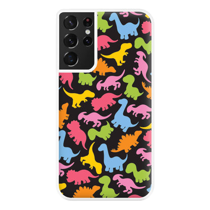 Dinosaurs Collage - Dinosaurs Phone Case for Galaxy S21 Ultra