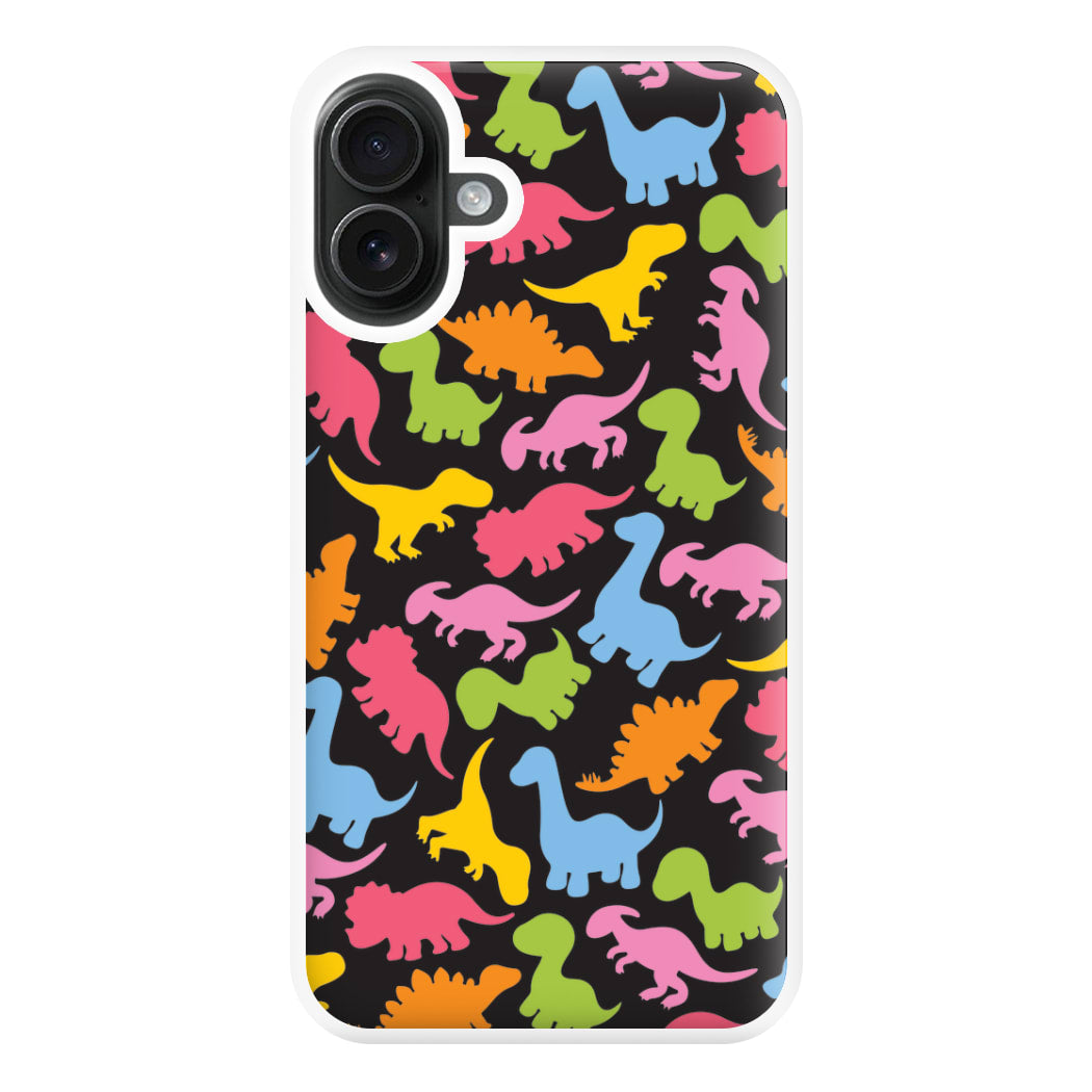 Dinosaurs Collage - Dinosaurs Phone Case for iPhone 16 Plus