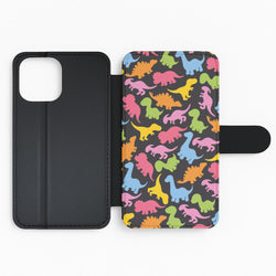 Dinosaurs Collage - Dinosaurs Flip Phone Case