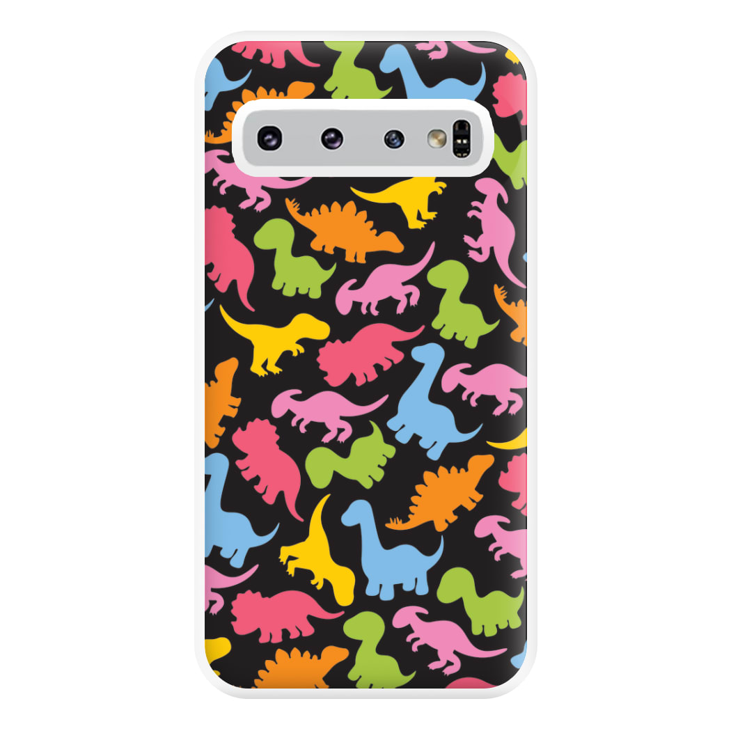 Dinosaurs Collage - Dinosaurs Phone Case for Galaxy S10 Plus