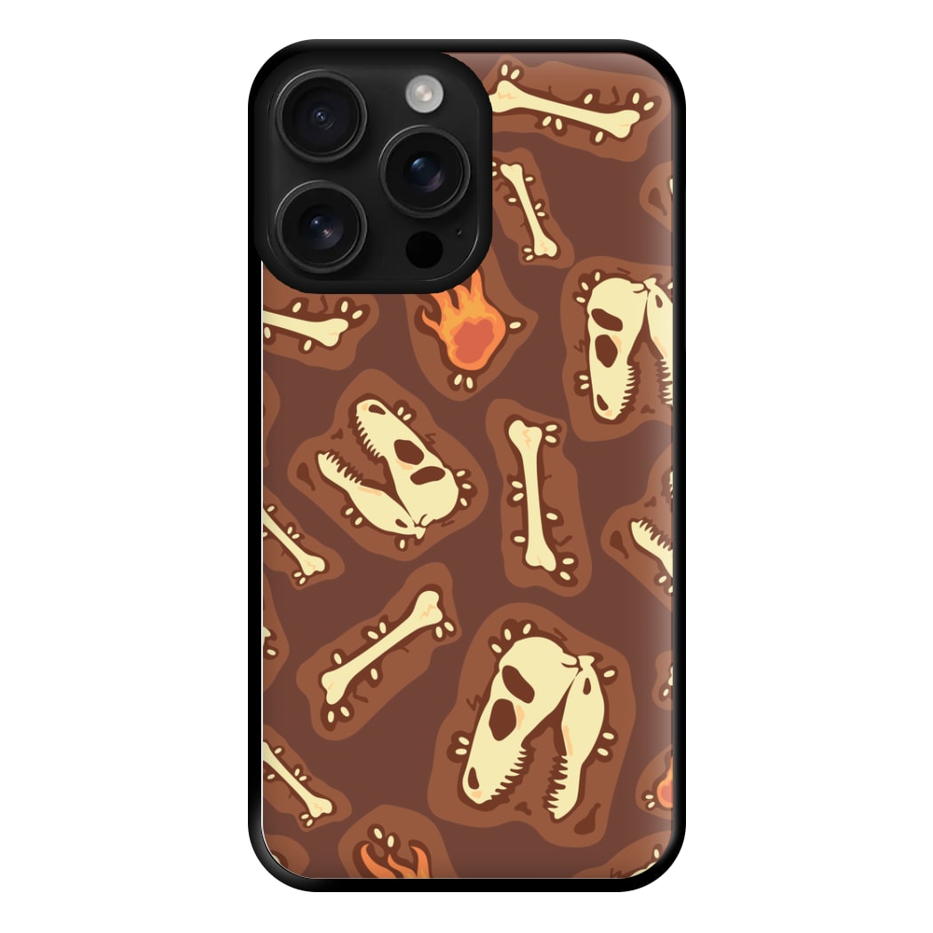 Bones And Skulls - Dinosaurs Phone Case