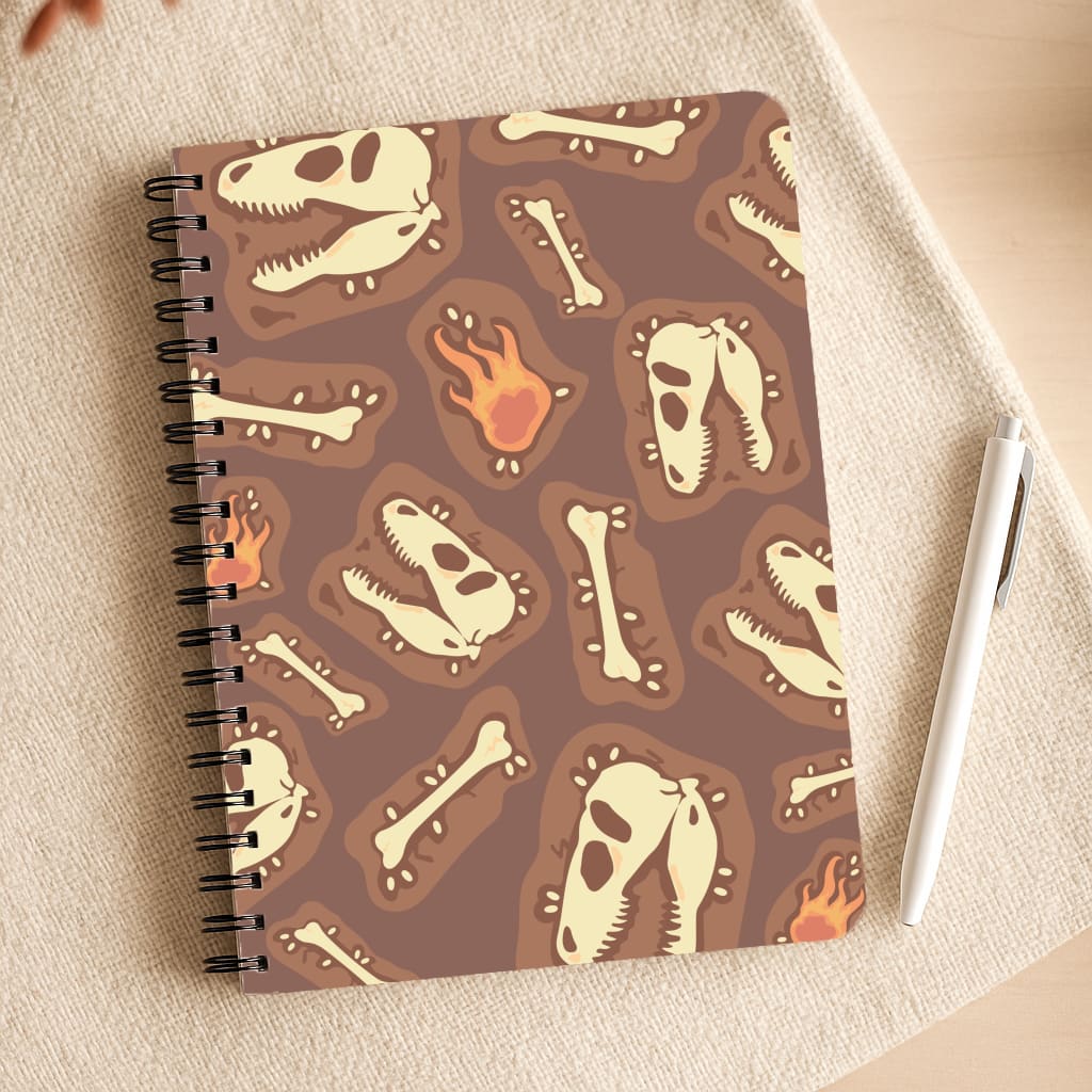 Bones And Skulls - Dinosaurs Notepad