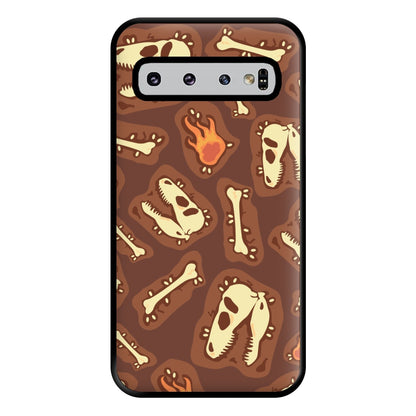 Bones And Skulls - Dinosaurs Phone Case for Galaxy S10 Plus