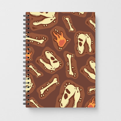 Bones And Skulls - Dinosaurs Notebook