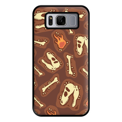 Bones And Skulls - Dinosaurs Phone Case for Galaxy S8 Plus