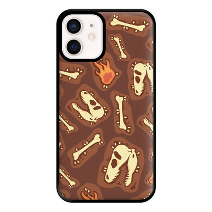 Bones And Skulls - Dinosaurs Phone Case for iPhone 12 Mini