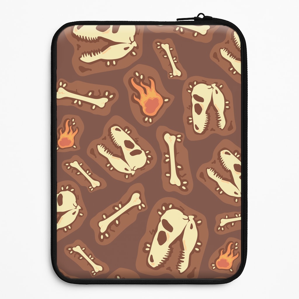 Bones And Skulls - Dinosaurs Laptop Sleeve